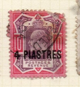 British Levant 1902-05 Issue Fine Used 4pi. Surcharged NW-180721