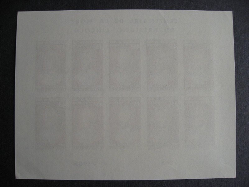 MALI Sc 72-3 Lincoln MNH imperf sheets of 10 ex Bileski PLZ read description!