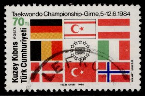 CYPRUS - Turkish Cypriot posts QEII SG162, 1984 70l taekwondo, FINE USED.