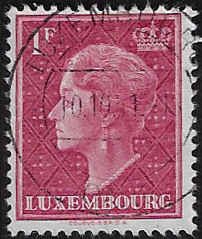 Luxembourg #254 Used; 1fr Grand Duchess Charlotte (1948)