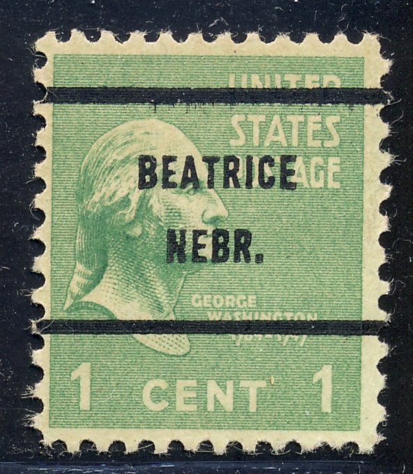 Beatrice NE, 804-61 Bureau Precancel, 1¢ Washington