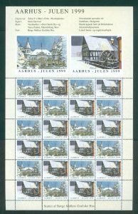 Denmark. 1999. Christmas Sheet, MNH Local: Aarhus. Y Men's Club  Nordstjernen