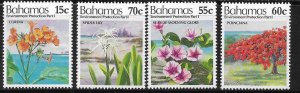 Bahamas 1993 Environment Protection Part I Wildflowers Sc 784-787 MNH A2475