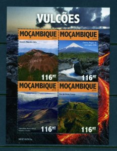 MOZAMBIQUE 2019  VOLCANOES SHEET MINT NH