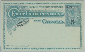 74649 - Independent Congo - POSTAL HISTORY - Stationery Card H&G # 31-