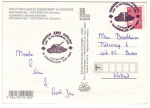 Card / Postmark France 2004 Operation Juno Overlord - Tank