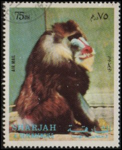 Sharjah sw1163 - Cto - 75d Mandrill (1972)