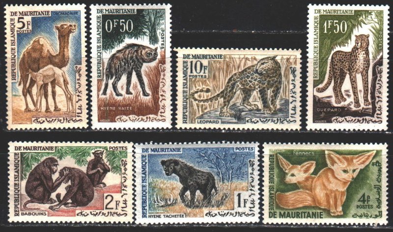 Mauritania. 1969. 204-9 from the series. African fauna, hyena. MNH.