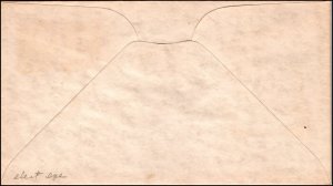 Scott 807EE 3 Cents Jefferson Unknown FDC Unaddressed Planty 807EE-27