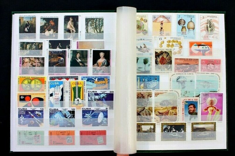 Costa Rica Stamp Collection Lot of 152 MNH, MH & Used in Vintage Album