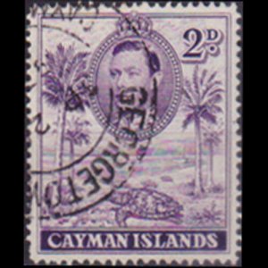 CAYMAN IS. 1943 - Scott# 104 Turtle Perf.14 2p Used