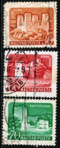 HUNGARY #1282 TO 1286 - USED 5 STAMP SET - 1960 - HUNGARY033