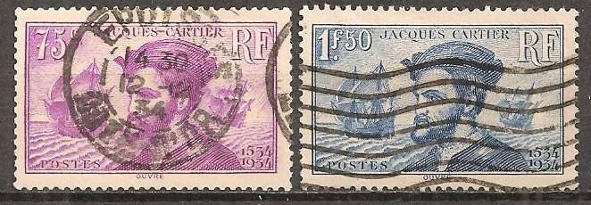 France #296-7 F-VF Used CV $6.50 (ST251)  