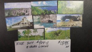 Niue 2014 Natural Wonders. Scott# 904-911 CM NH