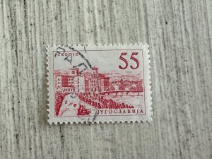 Yugoslavia #561 CTO, 55d, Bridge at Skopje, 2024 SCV.$0.25