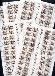 ISRAEL LOT OF 28 TETE-BECHE SHEETS, SHEETLETS & ONE S/S  FIRST DAY CANCELED