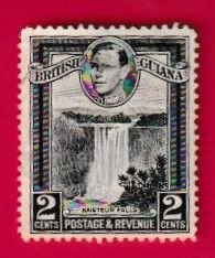 BRITISH GUIANA SCOTT#231 1949 KAIETEUR FALLS - USED