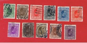 Yugoslavia  #41-51  VF used  Alexander   Free S/H