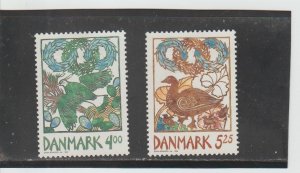 Denmark  Scott#  1150-1151  MH  (1999 Harbingers of Spring)