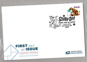 US 5299 Scooby-Doo Ceremony Program FDC 2018 