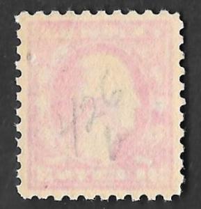 426 3 cents Washington Pink Back ty1 Stamp Unused OG LH EGRADED XF-SUPERB 95 XXF