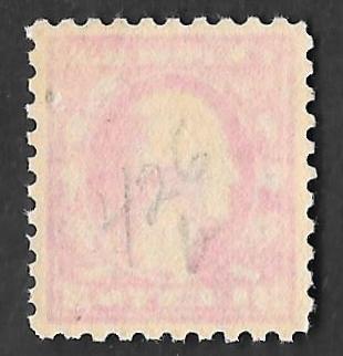 426 3 cents Washington Pink Back ty1 Stamp Unused OG LH EGRADED XF-SUPERB 95 XXF