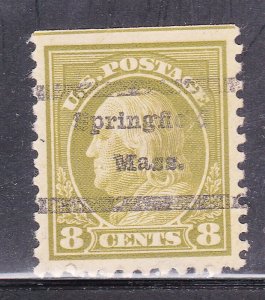 Precancel - Springfield, MA PSS L-3E Perf 11