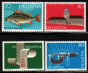 Switzerland #733-736   MNH