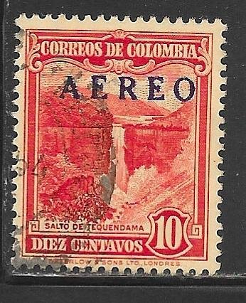 Columbia C231: 10c Tequendama overprint, used, F-VF