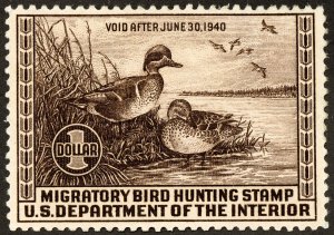 US Stamps # RW6 MLH VF Duck