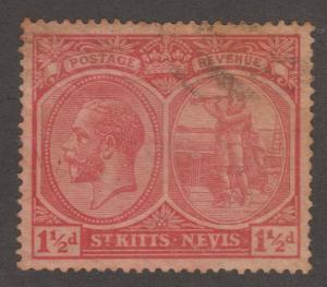 St. Kitts-Nevis, Scott# 40, used, red,  #M474