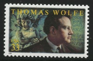 US Scott #3444, Single 2000 Thomas Wolfe 33c VF MNH