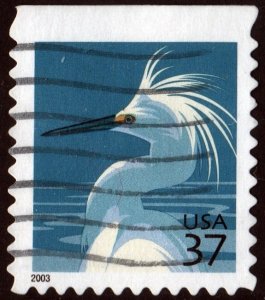 SC#3830 37¢ Snowy Egret Booklet Single (2004) Used