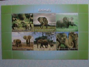 ​DJIBOUTI STAMP-2011 WORLD ENDANGER ANIMALS-ELEPHANT MNH STAMP SHEET BEST QUAL