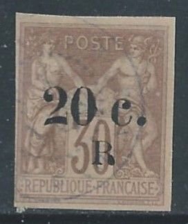 Reunion #10 Used 30c Fr. Cols. Peace & Commerce Issue Surcharged