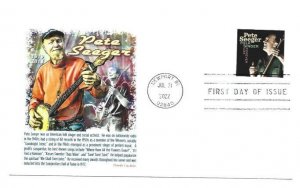 5708 Pete Seeger Panda Cachets FDC