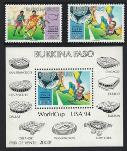 Burkina Faso World Cup Football Championship USA 2v+MS SG#1078-MS1080