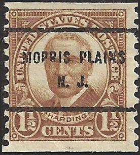 # 686 Used Brown Warren G. Harding