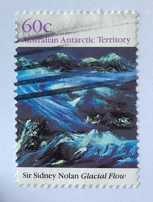 Australian Antarctic Territory 1989 Scott L79 used - 60c, Glacial Flow by Nolan