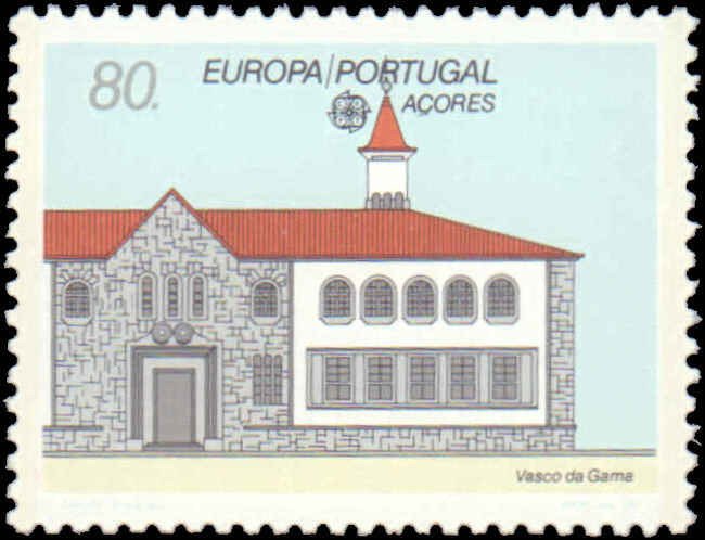 Portugal-Azores #389, Complete Set, 1990, Europa, Never Hinged