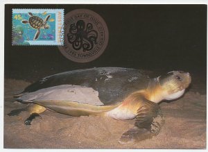 Maximum card Australia 1995 Turtle - Octopus