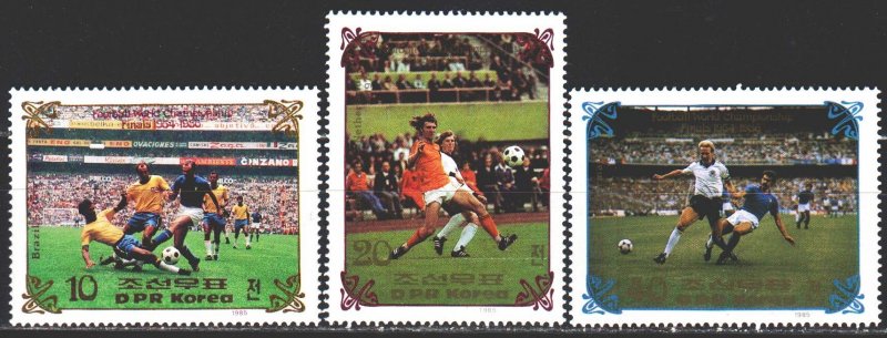 North Korea. 1985. 2648-51 from the series. Football. MNH.