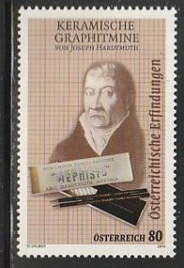 2015 Austria - Sc 2553 - MNH VF - 1 single -Joseph Hardmuth, Pencil Manufacterer