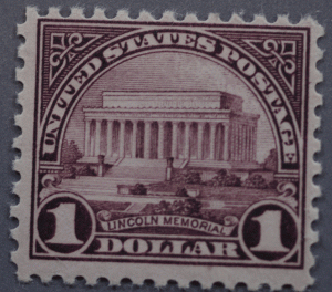 United States #571 $1Lincoln Memorial MNH