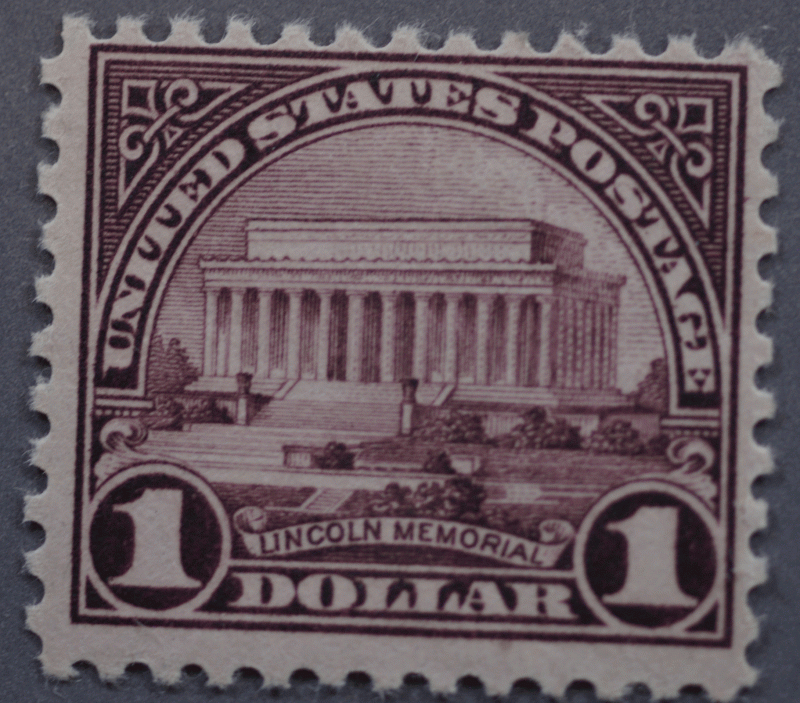 United States #571 $1Lincoln Memorial MNH