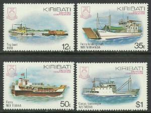 Kiribati #440-3 MNH Set, Local Ships