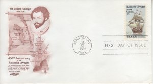 1984 United States Roanoke Voyages (Scott 2093) Artmaster FDC