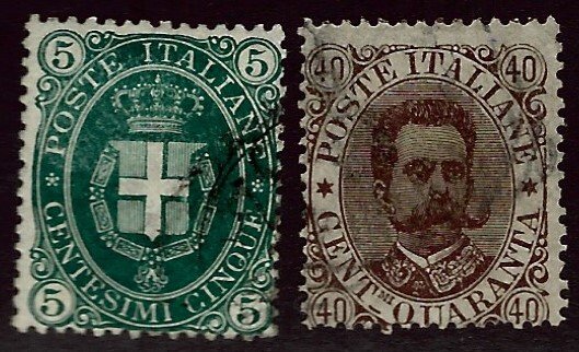 Italy SC#52-53 Used F-VF SCV$20.50...Worth a Close Look!