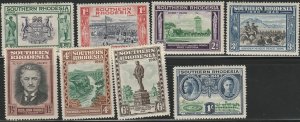 Southern Rhodesia,#56-63 Mint Hinged,  From 1940