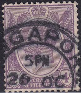 Straights Settlement 184 USED 1925 King George V